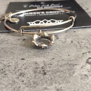 Alex and Ani silver queen’s crown bracelet